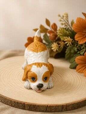 Vintage HOMCO Ceramic Puppy Figurine